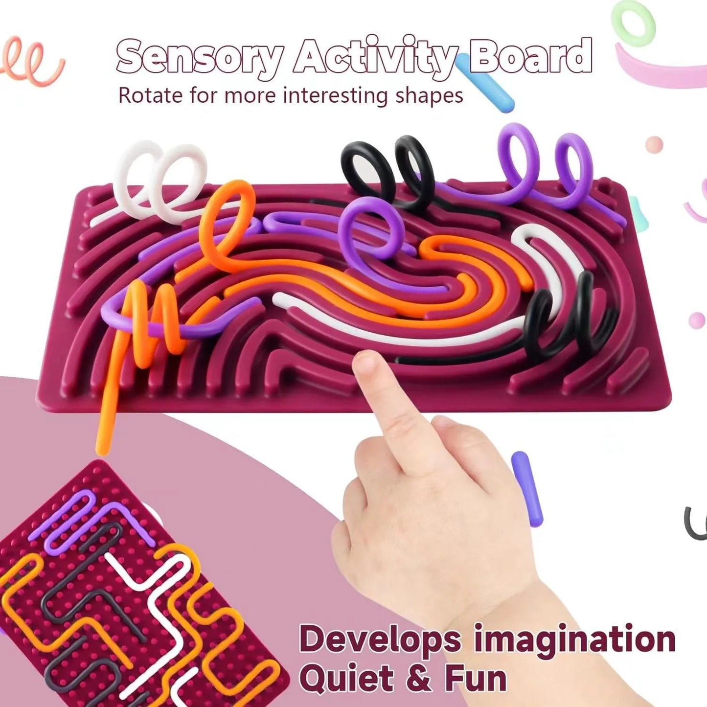 Tablero Sensorial Montessori – Habilidades Motoras y Exploración Autónoma