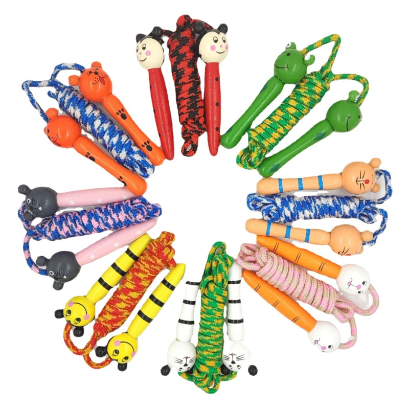 Cuerda de Saltar Ajustable de Algodón – Juego de Movimiento para Niños y Niñas