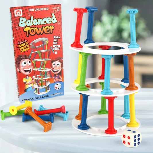 Torre de Equilibrio Interactiva – Juego Educativo para Coordinación y Juego en Familia