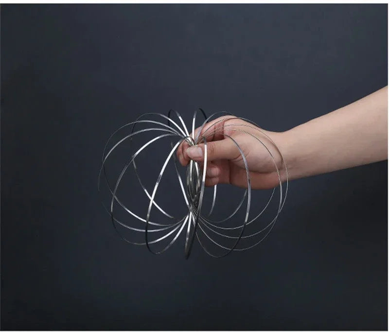 Anillo mágico de toroflux cinético: juguete de flujo colorido para actividades divertidas y inquietos al aire libre, perfecto para niños y adultos