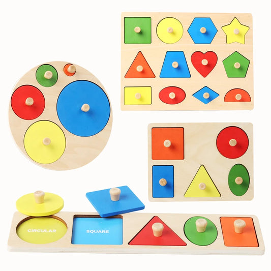 Tablero Sensorial Montessori – Formas y Colores para Estimulación Cognitiva y Motricidad Fina