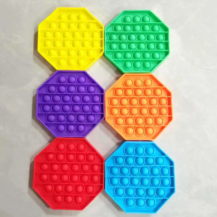 3 uds regalo novedoso juego de empuje Pop Bubble Fidget juguetes sensoriales Para niños Anti estrés Enfant Regalos Cumpleaños Niños Para Invitados