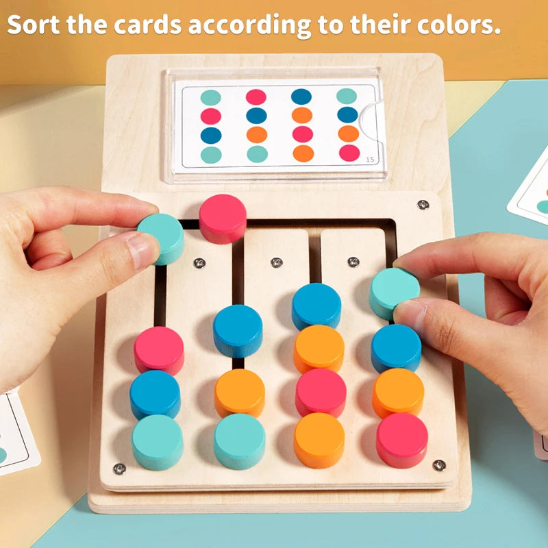 Rompecabezas Montessori de Colores y Formas – Lógica y Coordinación Manual