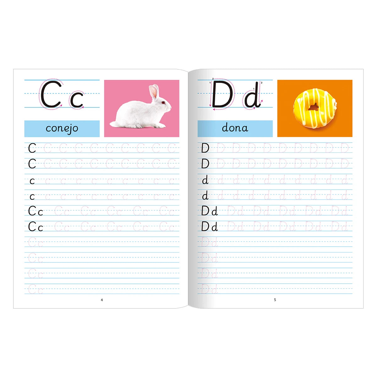 Cuaderno de Caligrafía en Español – Mejora de Escritura con Bolígrafo Guía