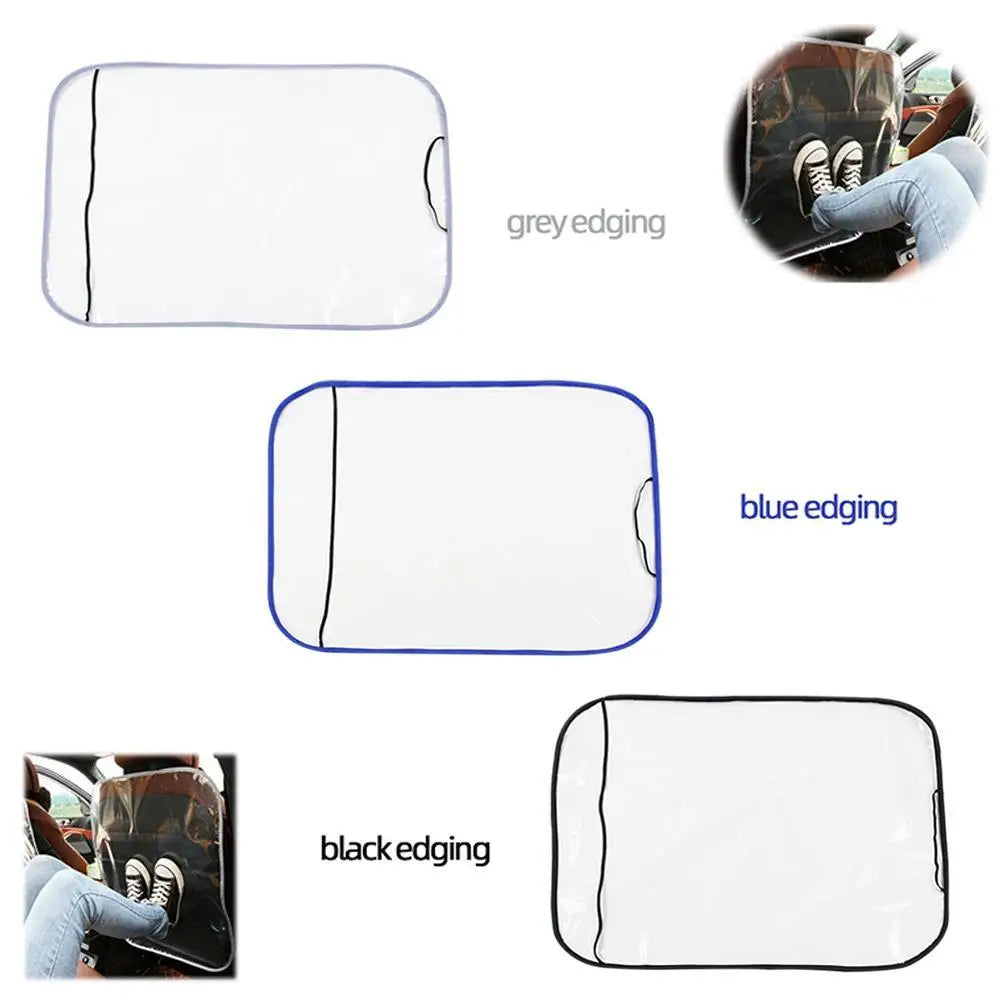 Cubierta trasera de asiento de coche para niños, almohadilla protectora antisuciedad, transparente, antipatadas