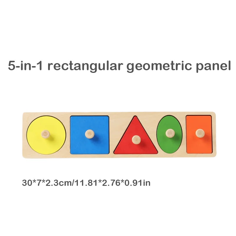 Tablero Sensorial Montessori – Formas y Colores para Estimulación Cognitiva y Motricidad Fina