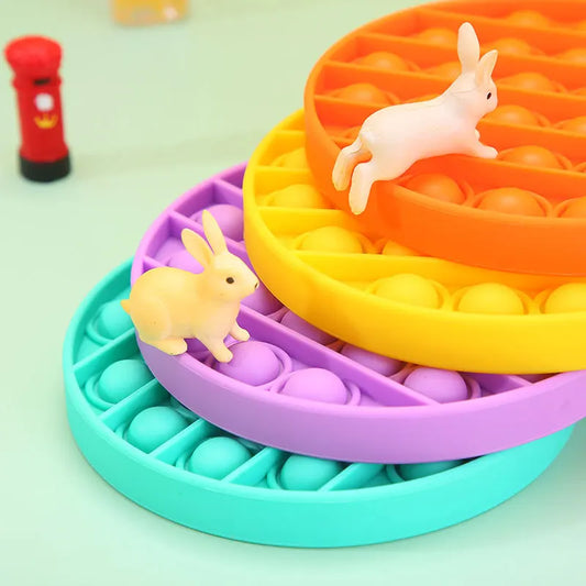 3 uds regalo novedoso juego de empuje Pop Bubble Fidget juguetes sensoriales Para niños Anti estrés Enfant Regalos Cumpleaños Niños Para Invitados