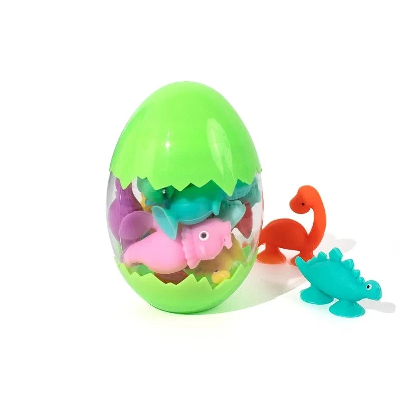 Juguetes de baño con ventosa para niños y niñas, juguetes de succión con forma de Animal, juego interactivo para padres e hijos, ventana, bloques de construcción de viaje