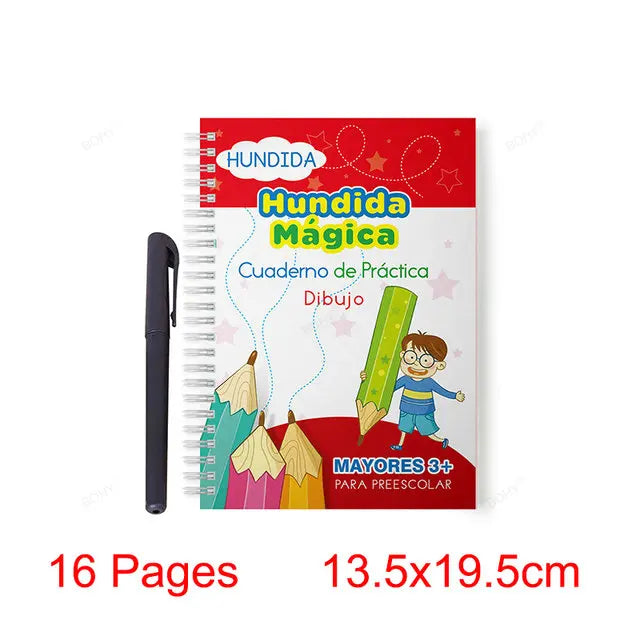 Cuadernos Mágicos Reutilizables – Trazado de Letras en Español, Inglés y Francés