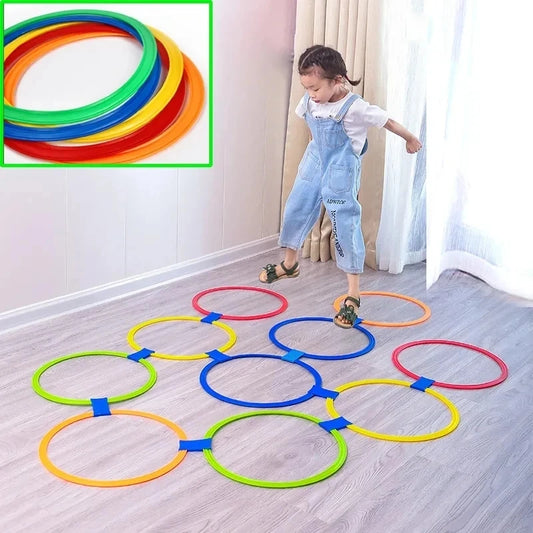 Escalera de Agilidad con Aros – Juego Activo para Coordinación y Motricidad