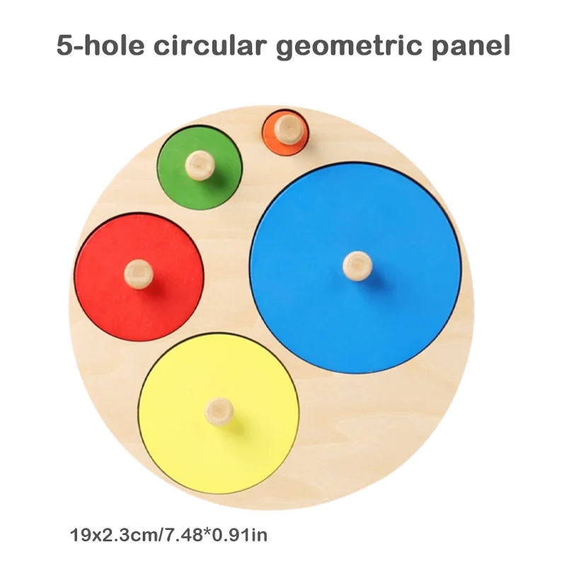 Tablero Sensorial Montessori – Formas y Colores para Estimulación Cognitiva y Motricidad Fina