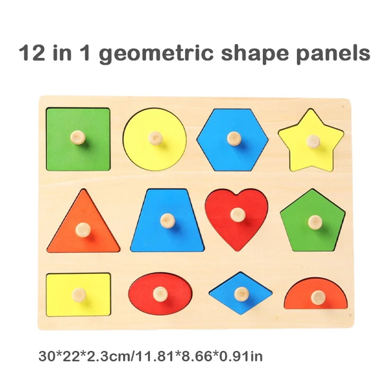 Tablero Sensorial Montessori – Formas y Colores para Estimulación Cognitiva y Motricidad Fina