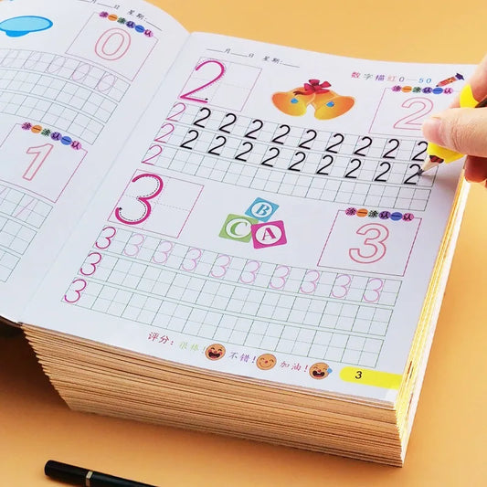 Cuaderno de Caligrafía para Niños – Letras y Números para Mejorar la Escritura