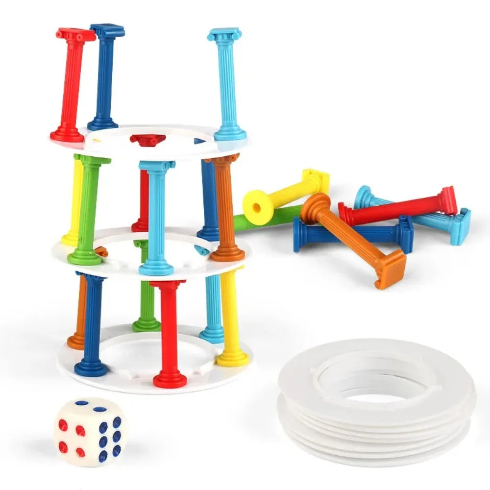 Torre de Equilibrio Interactiva – Juego Educativo para Coordinación y Juego en Familia