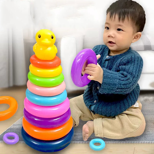 Juguete Montessori para bebé, torre de bola rodante, juegos educativos Montessori para bebés, pista de apilamiento, juguetes de desarrollo para bebés de 1, 2 y 3 años