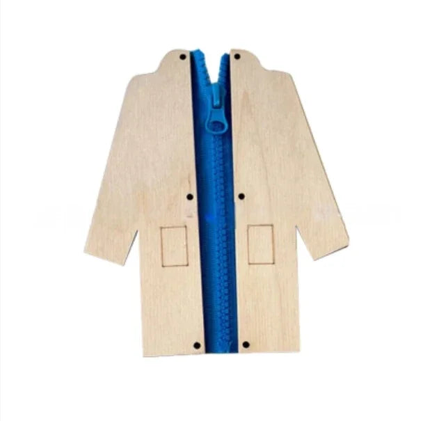 Tablero Montessori de Madera – Juego Sensorial para Concentración y Coordinación