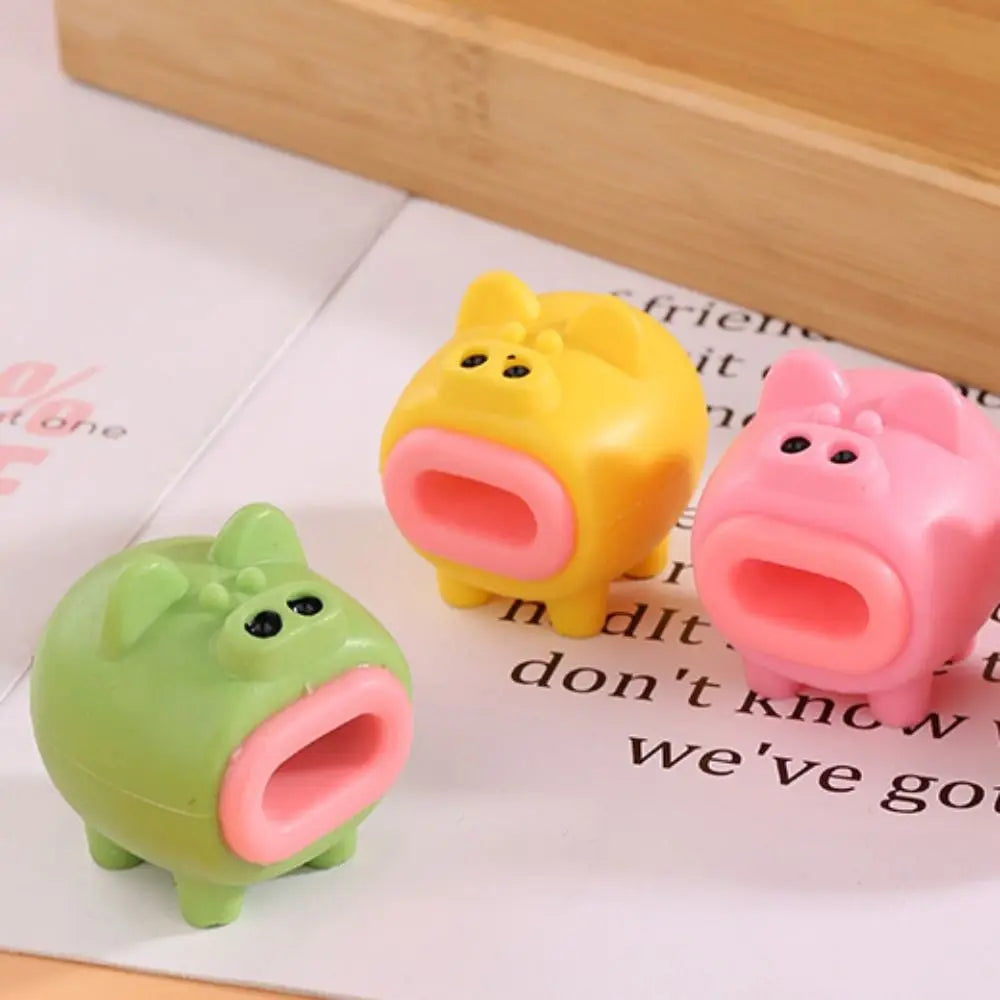 Juguete sensorial para apretar, minicerdo de dibujos animados Kawaii, suave y elástico