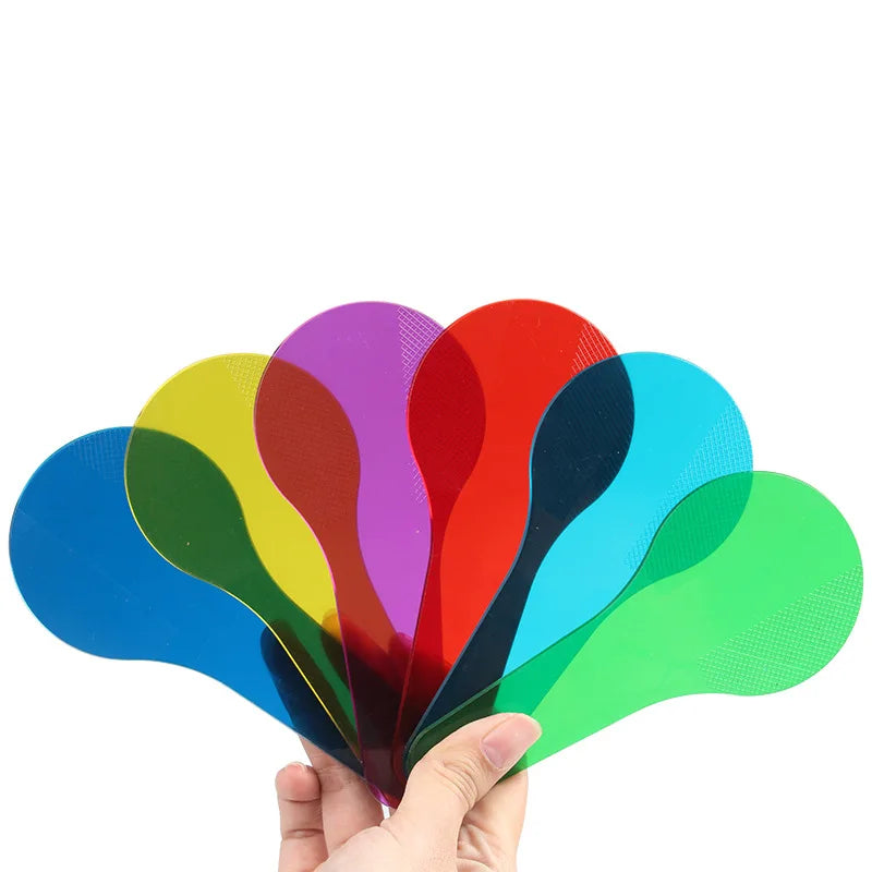Tableros de aprendizaje de colores para niños, mesa luminosa Montessori, juego de pintura educativo temprano, juguetes cognitivos de dibujo de plástico para niños