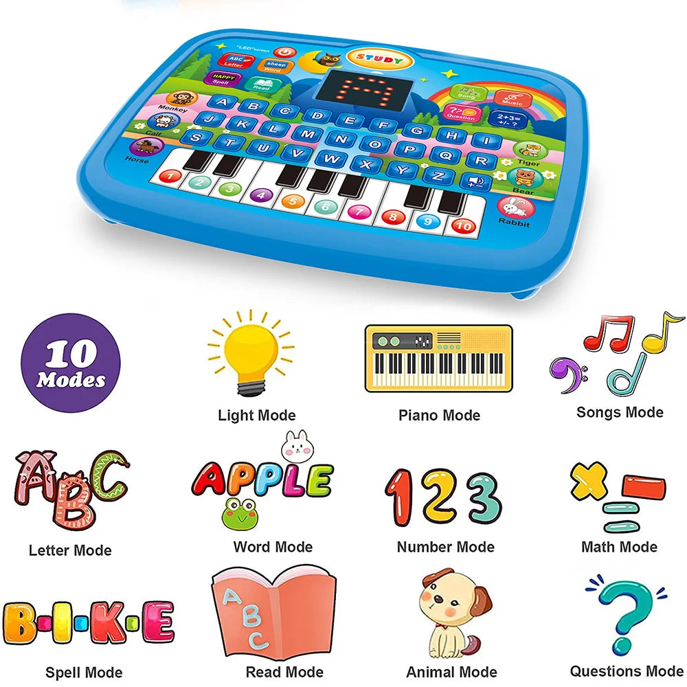 Teclado Educativo Sensorial – Estimulación Musical y Aprendizaje Multisensorial, aprendizaje matemáticas y alfabetización, teclado electrónico