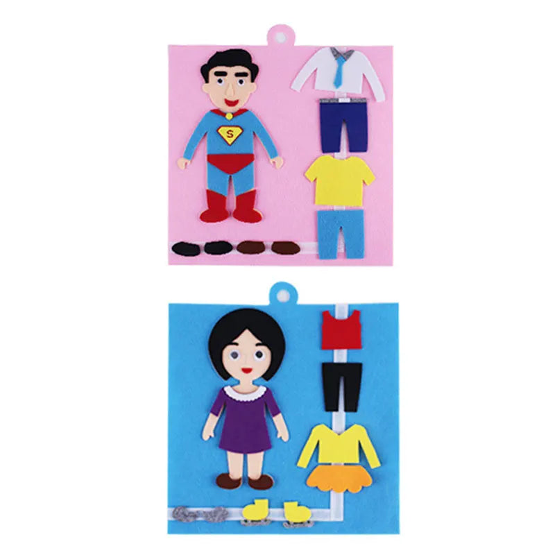 Vestido Montessori, Material parroquial, juguetes educativos, pasta, cambio Facial, expresión, juguetes parroquiales, juegos de desarrollo para niños pequeños