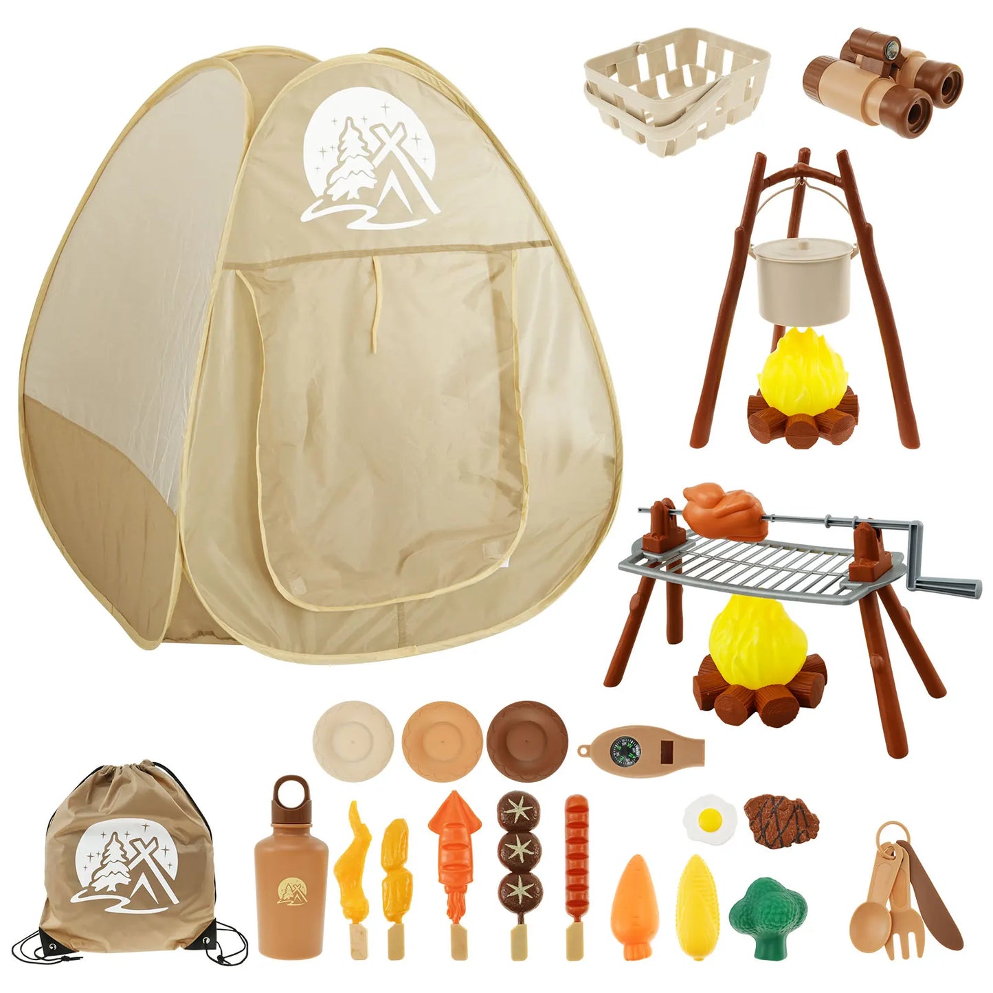Tienda de Campaña Portátil para Niños – Juego de Aventura Sensorial Interior y Exterior