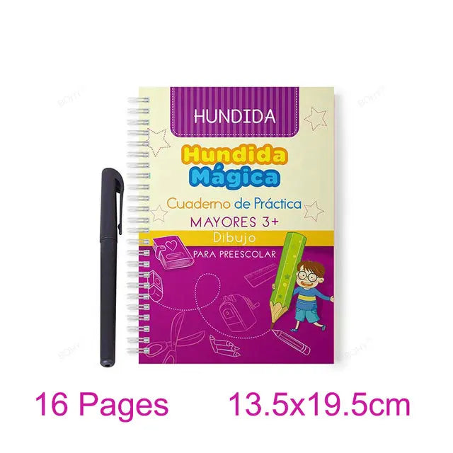 Cuadernos Mágicos Reutilizables – Trazado de Letras en Español, Inglés y Francés