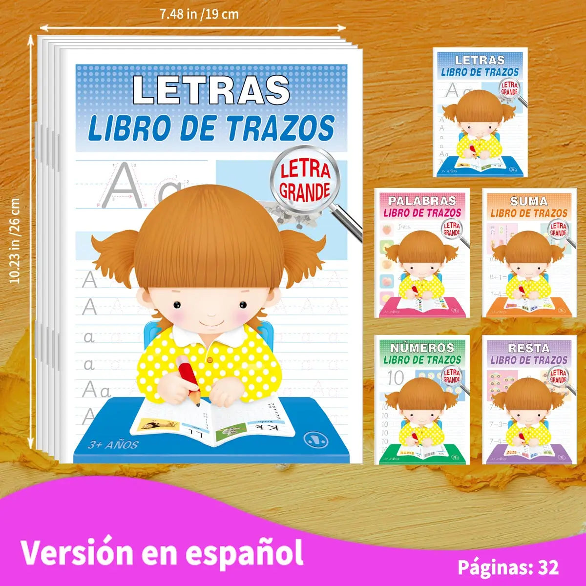 Cuaderno de Caligrafía en Español – Mejora de Escritura con Bolígrafo Guía