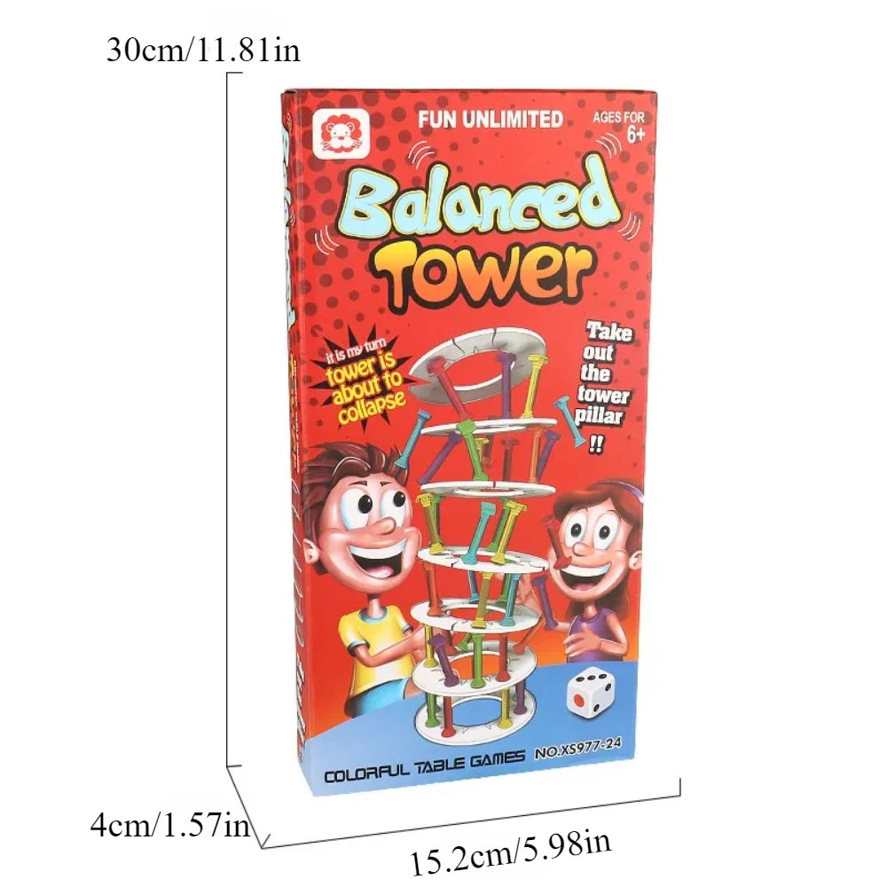 Torre de Equilibrio Interactiva – Juego Educativo para Coordinación y Juego en Familia