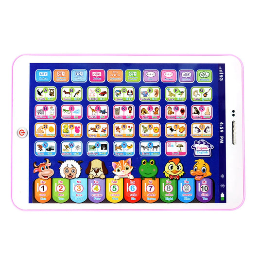 Pictograma Tablet Educativa en Español – Aprendizaje del Alfabeto con Voz y Tacto