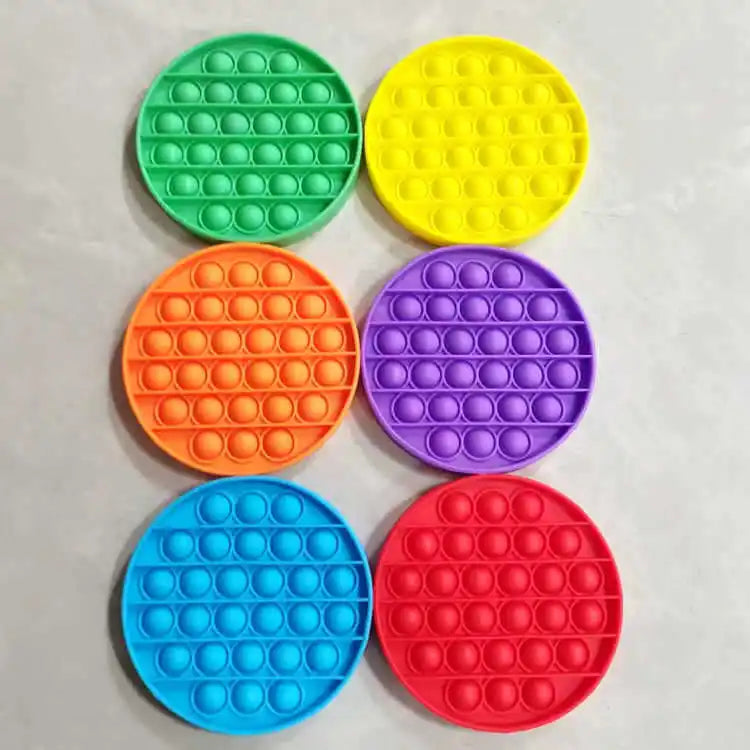 3 uds regalo novedoso juego de empuje Pop Bubble Fidget juguetes sensoriales Para niños Anti estrés Enfant Regalos Cumpleaños Niños Para Invitados