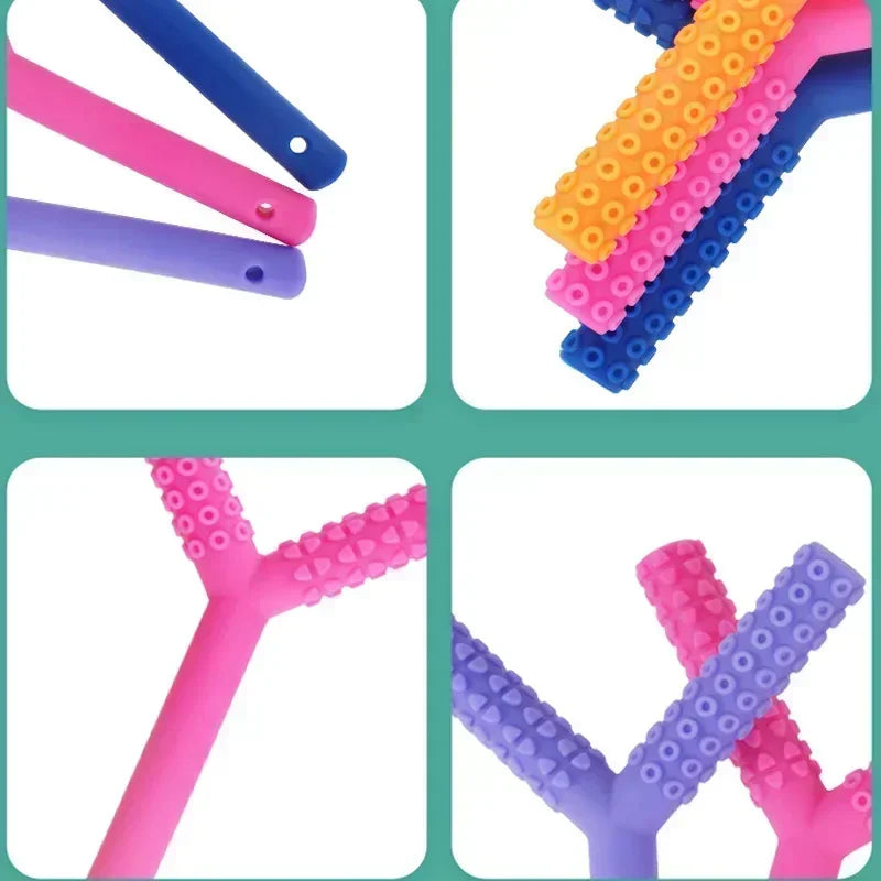 Tubo de masticación para niños, terapia de voz, masajeador de dientes, herramientas de conversación para autismo, habla sensorial, entrenamiento de rehabilitación muscular Oral