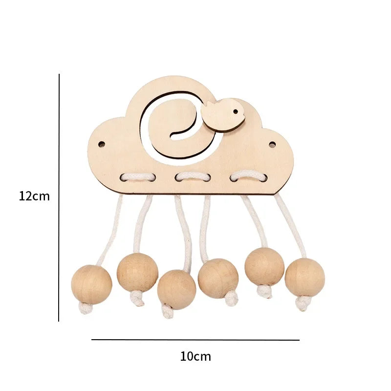 Tablero Montessori de Madera – Juego Sensorial para Concentración y Coordinación