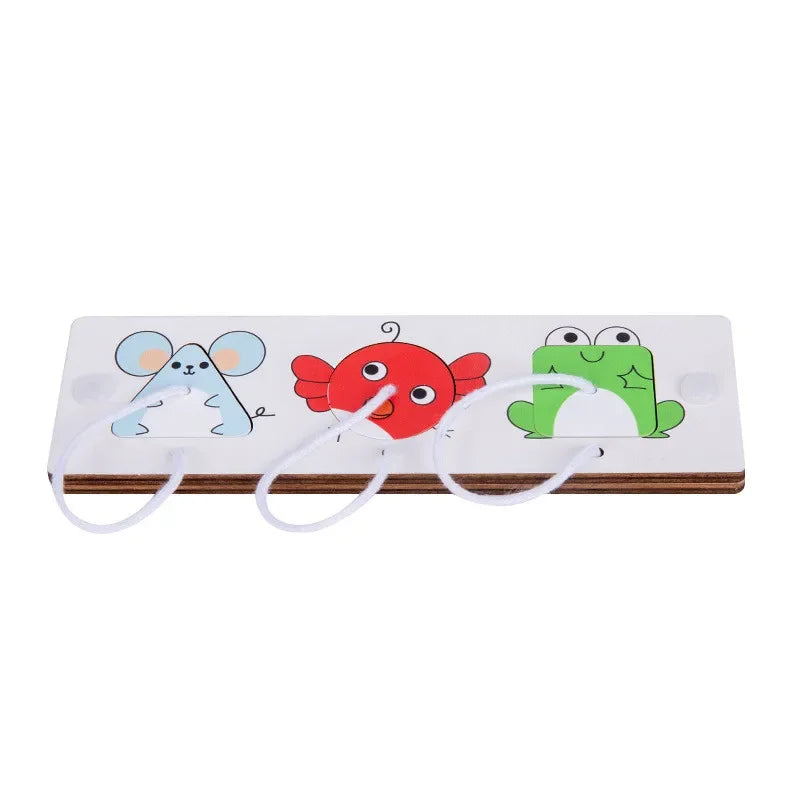 Tablero Montessori con Cremallera y Ábaco – Actividades Sensoriales y Lógicas