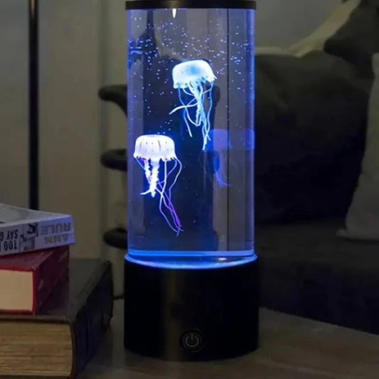 Lámpara de Lava de medusas, luces nocturnas de océano para acuario, luces LED de ambiente de medusas de 7 colores con regalo de decoración de escritorio para dormitorio y hogar