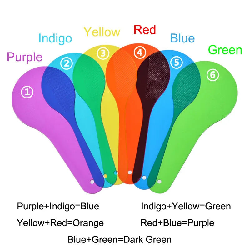 Tableros de aprendizaje de colores para niños, mesa luminosa Montessori, juego de pintura educativo temprano, juguetes cognitivos de dibujo de plástico para niños