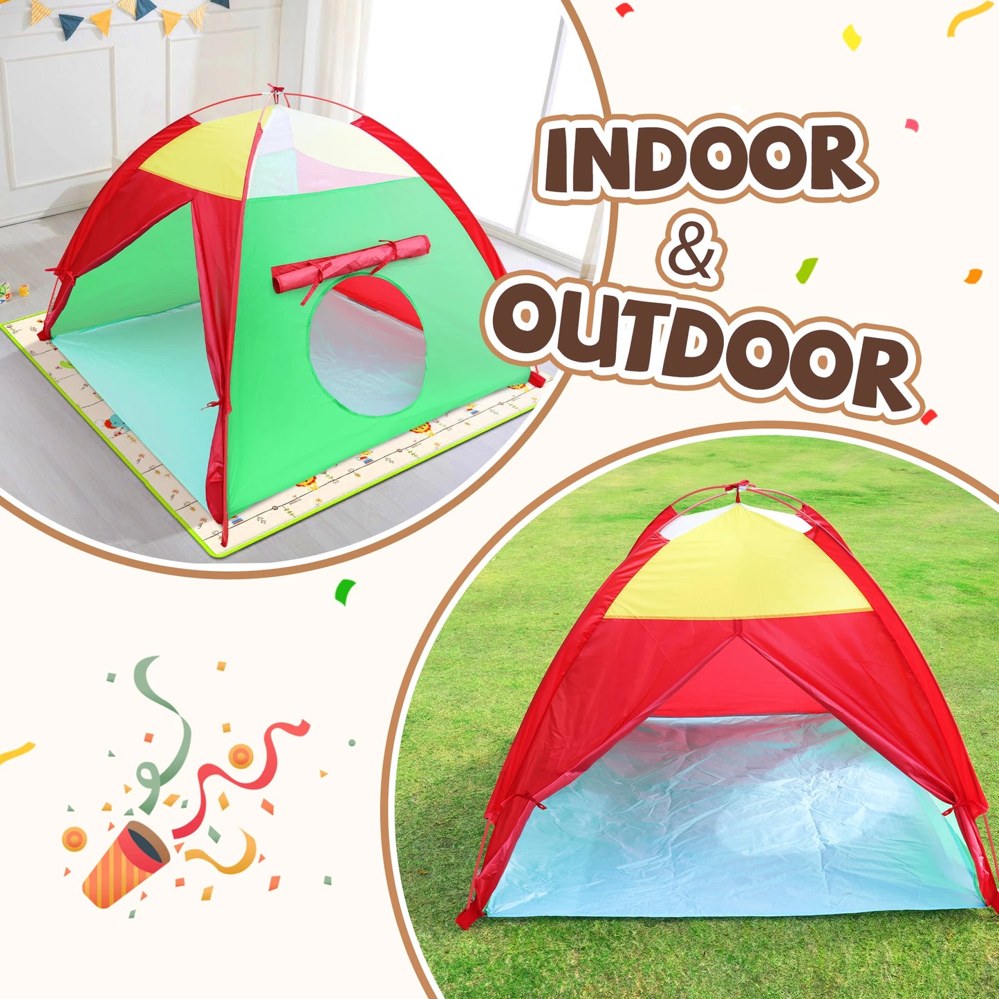 Casita de Juegos Plegable – Refugio Imaginativo para Interior y Exterior