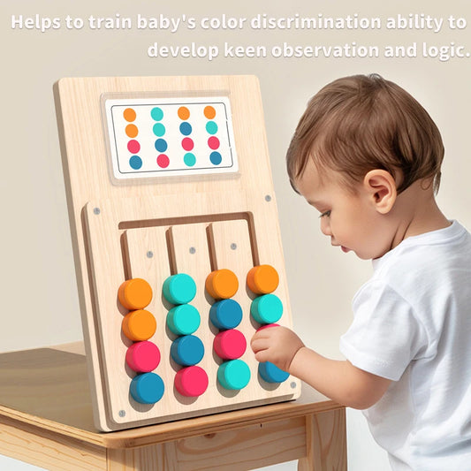 Rompecabezas Montessori de Colores y Formas – Lógica y Coordinación Manual