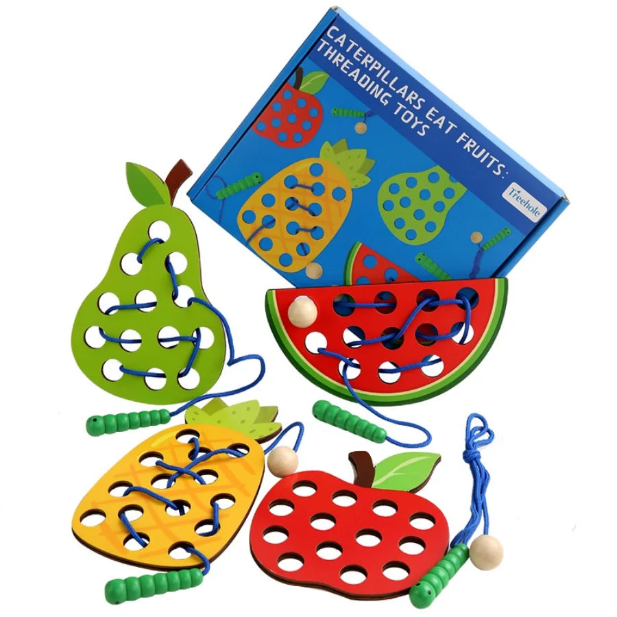 Tablero de Enhebrado Montessori – Coordinación Motora y Juego Creativo