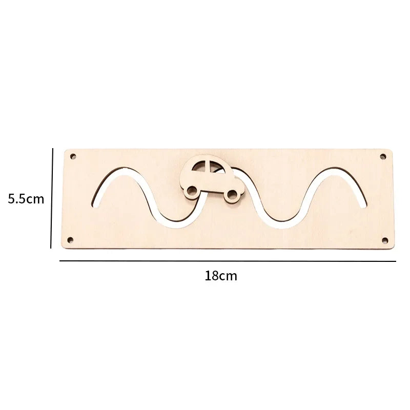 Tablero Montessori de Madera – Juego Sensorial para Concentración y Coordinación