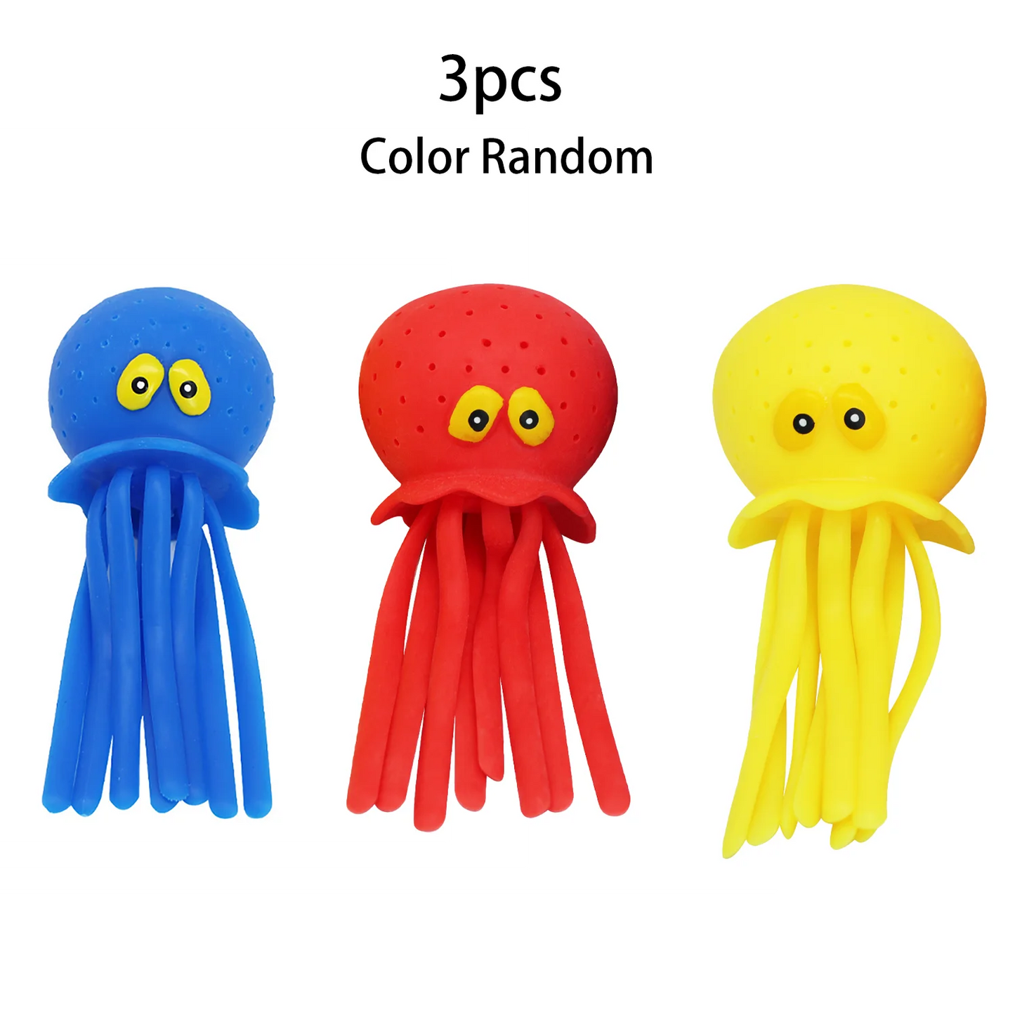 Bolas de agua de pulpo para niños, juguetes de baño para niños, alivio del estrés sensorial, bolas de salpicaduras de bomba de agua, lindos juguetes flotantes para piscina