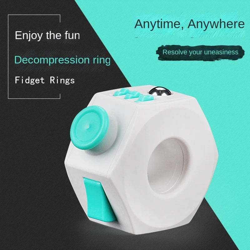 Anillo Fidget con Clic para Dedos – Juego Sensorial y Alivio de la Ansiedad