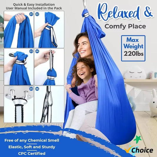 Columpio Sensorial Tipo Saco – Terapia de Movimiento y Regulación Sensorial