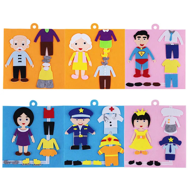 Vestido Montessori, Material parroquial, juguetes educativos, pasta, cambio Facial, expresión, juguetes parroquiales, juegos de desarrollo para niños pequeños