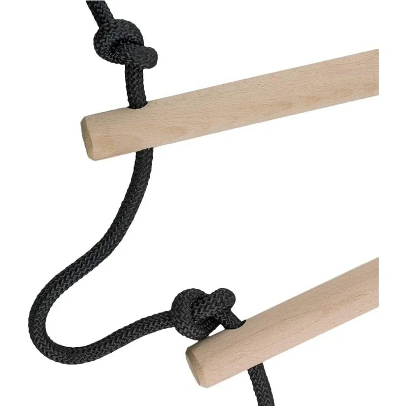 Escalera de Cuerda con Columpio de Madera – Juego Activo para Motricidad y Equilibrio