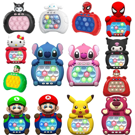 Nuevo juego de empuje rápido Kuromi Pop up Fidget Bubble electrónico Pop it Pro juego ligero juguete para aliviar el estrés caja de regalo para adultos y niños