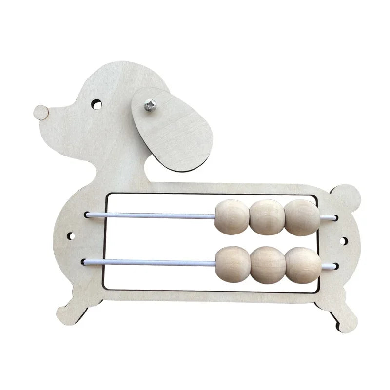 Tablero Montessori de Madera – Juego Sensorial para Concentración y Coordinación