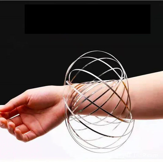 Anillo mágico de toroflux cinético: juguete de flujo colorido para actividades divertidas y inquietos al aire libre, perfecto para niños y adultos