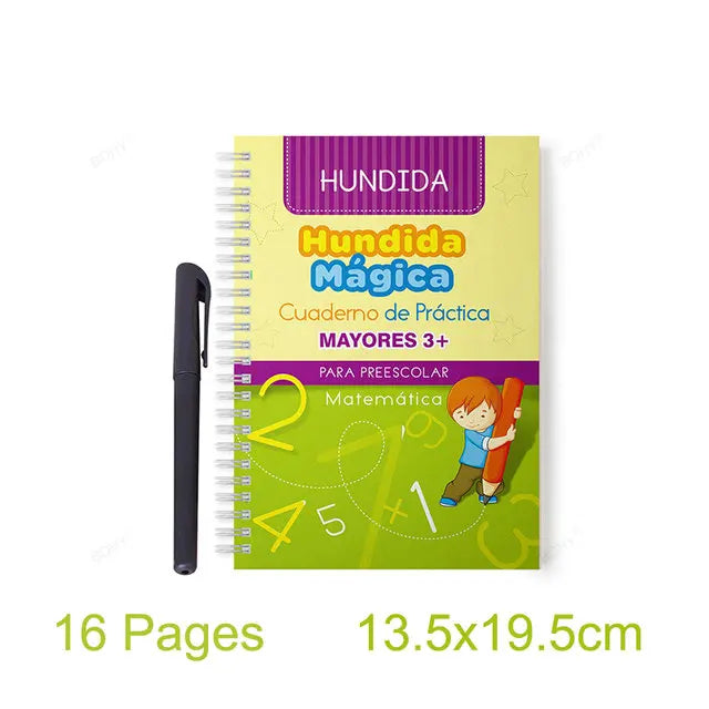 Cuadernos Mágicos Reutilizables – Trazado de Letras en Español, Inglés y Francés