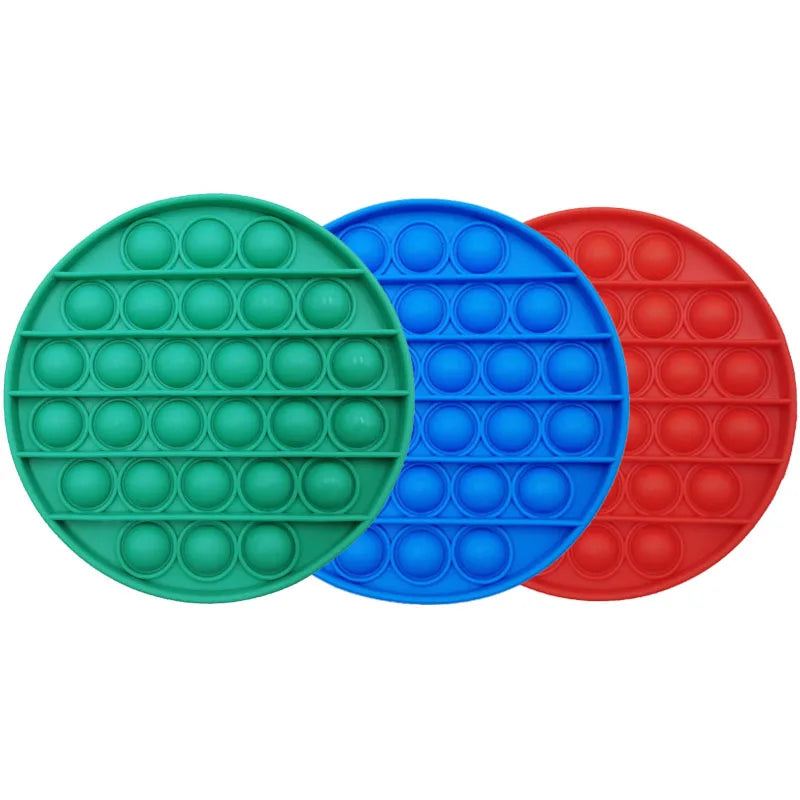 3 uds regalo novedoso juego de empuje Pop Bubble Fidget juguetes sensoriales Para niños Anti estrés Enfant Regalos Cumpleaños Niños Para Invitados