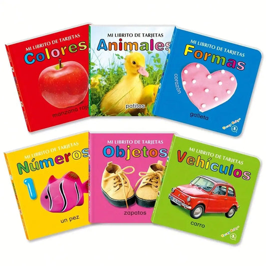 Set de 6 libros educativos en español – Herramienta visual para el aprendizaje